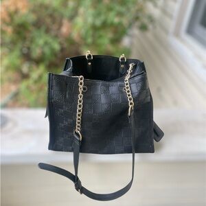 Steven Madden Black Chain Shoulder Bag